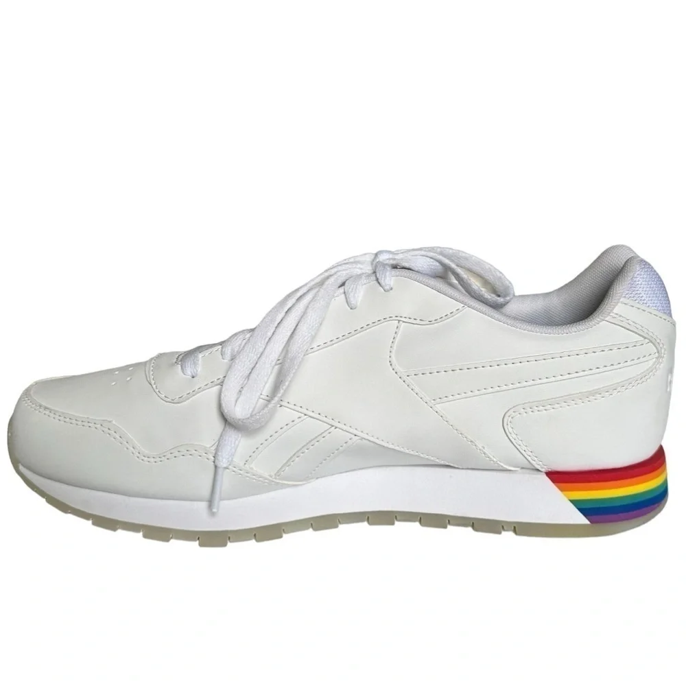 NWOT REEBOK CLASSIC HARMAN RUN ‘S’ PRIDE WHITE SNEAKERS SIZE 11